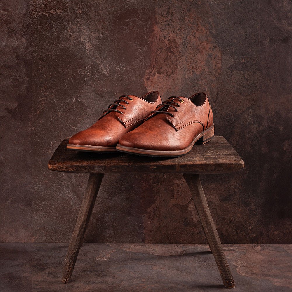 Oatmeal 2 Derby Shoes - Vegan America