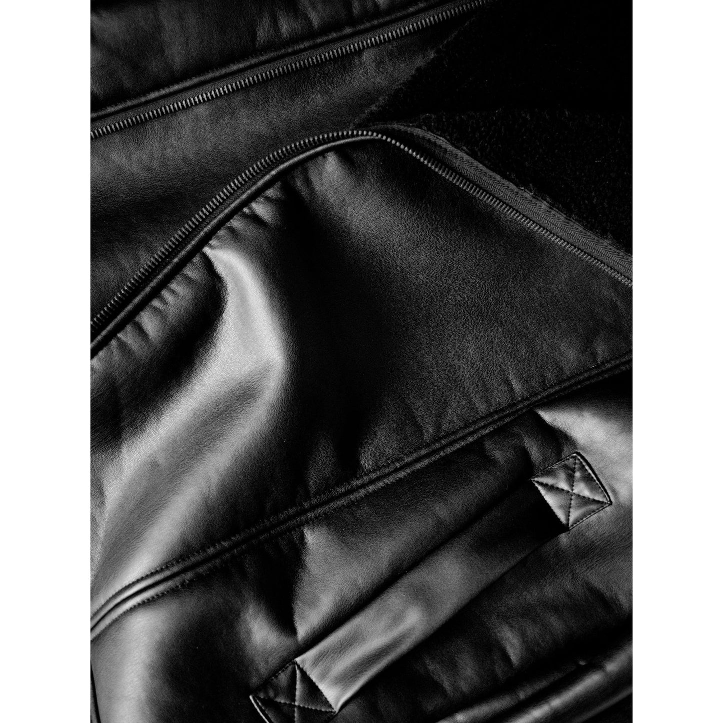 Oversized Recycled Vegan Shearling Aviator Jacket