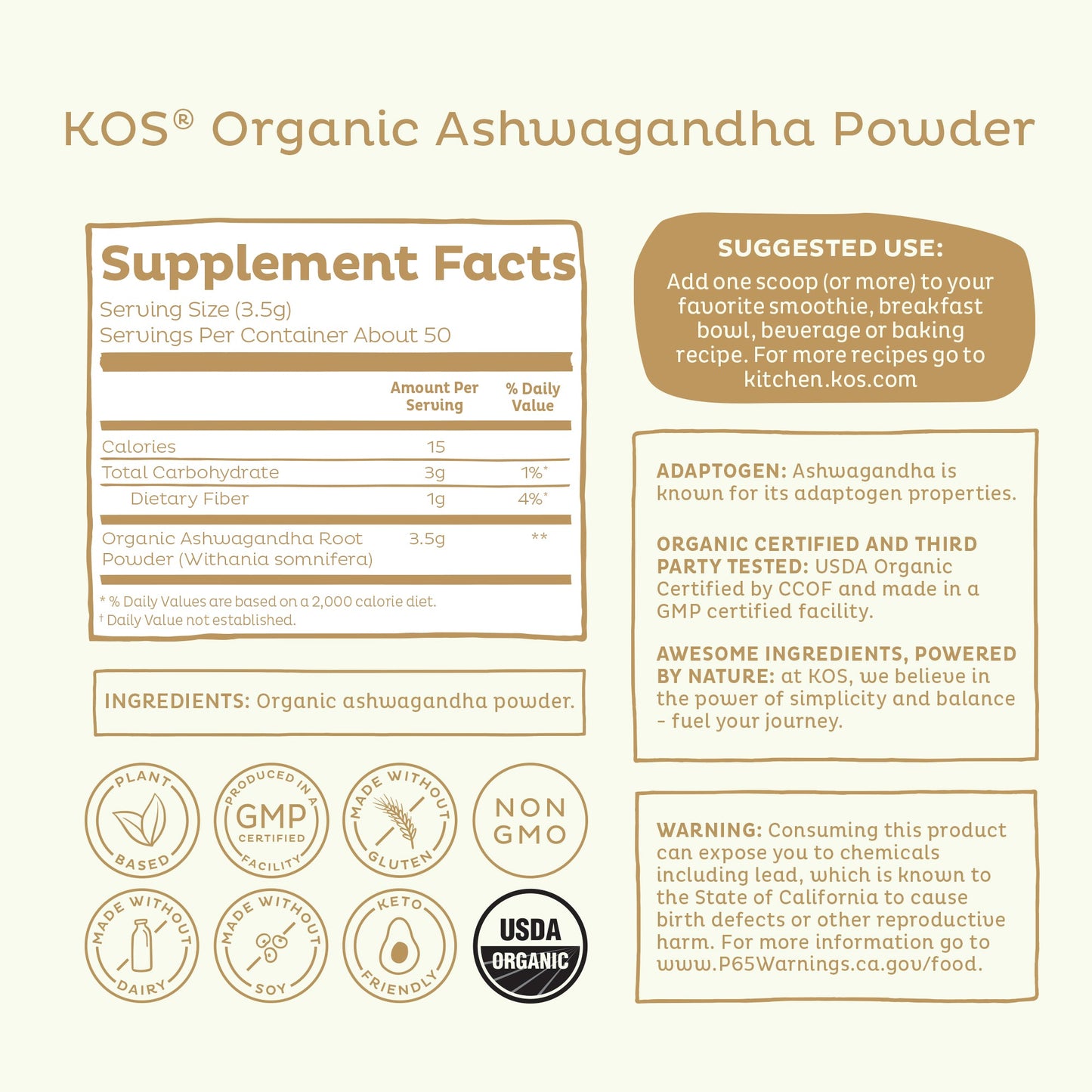 Organic Ashwagandha Powder