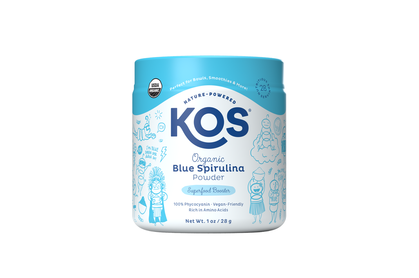 Organic Blue Spirulina Powder Bottle 460g