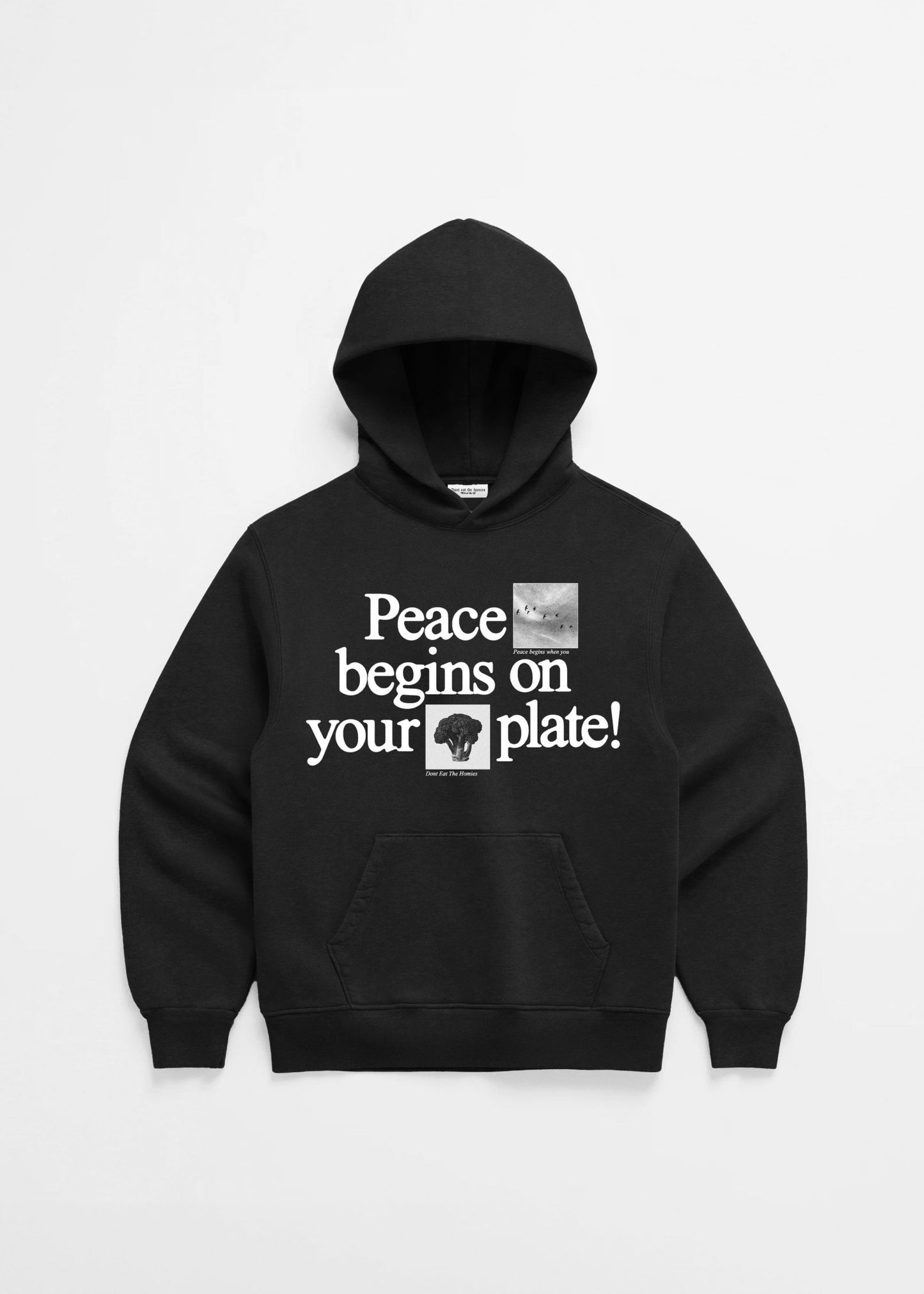 Peace Begins On Your Plate Hoodie - Vegan America