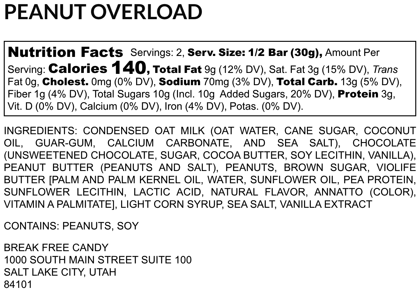 Vegan Peanut Overload™ (Pack of 4) - Vegan America