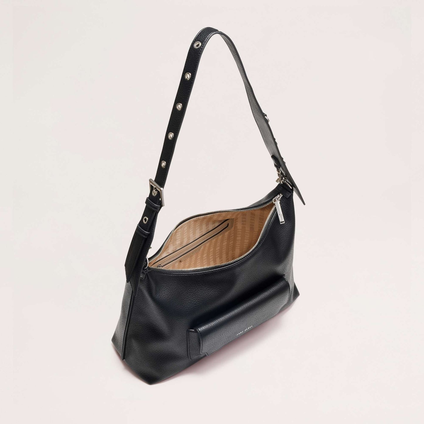 Pebble Transit Day Bag - Noir + Silver