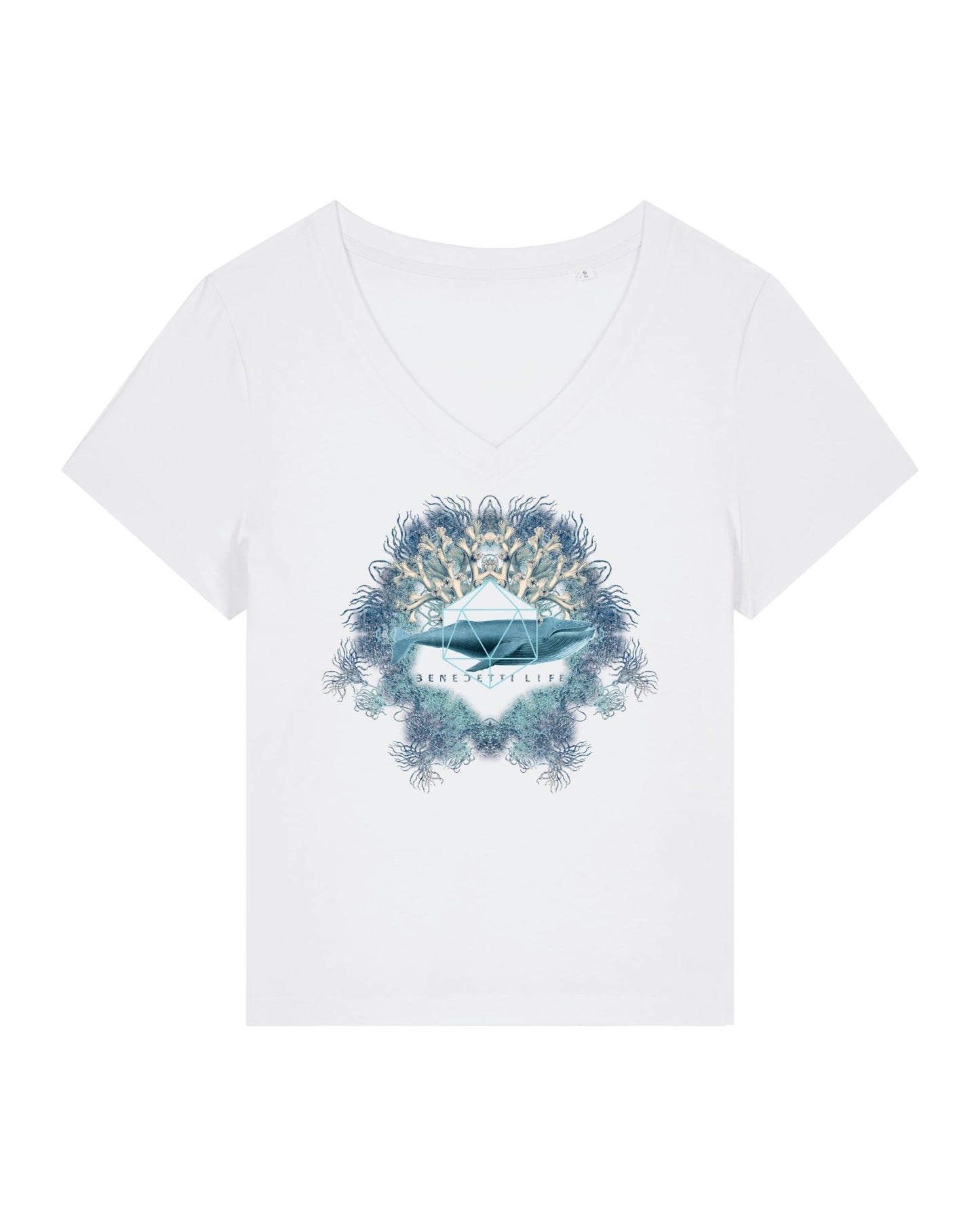 Icosahedron Eternal V neck T-Shirt - Vegan America