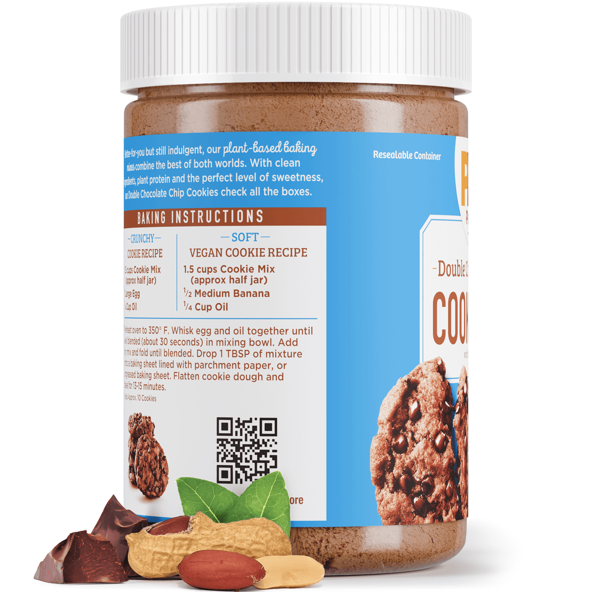 PB2 Pantry - Double Chocolate Chip Cookie Mix - Vegan America