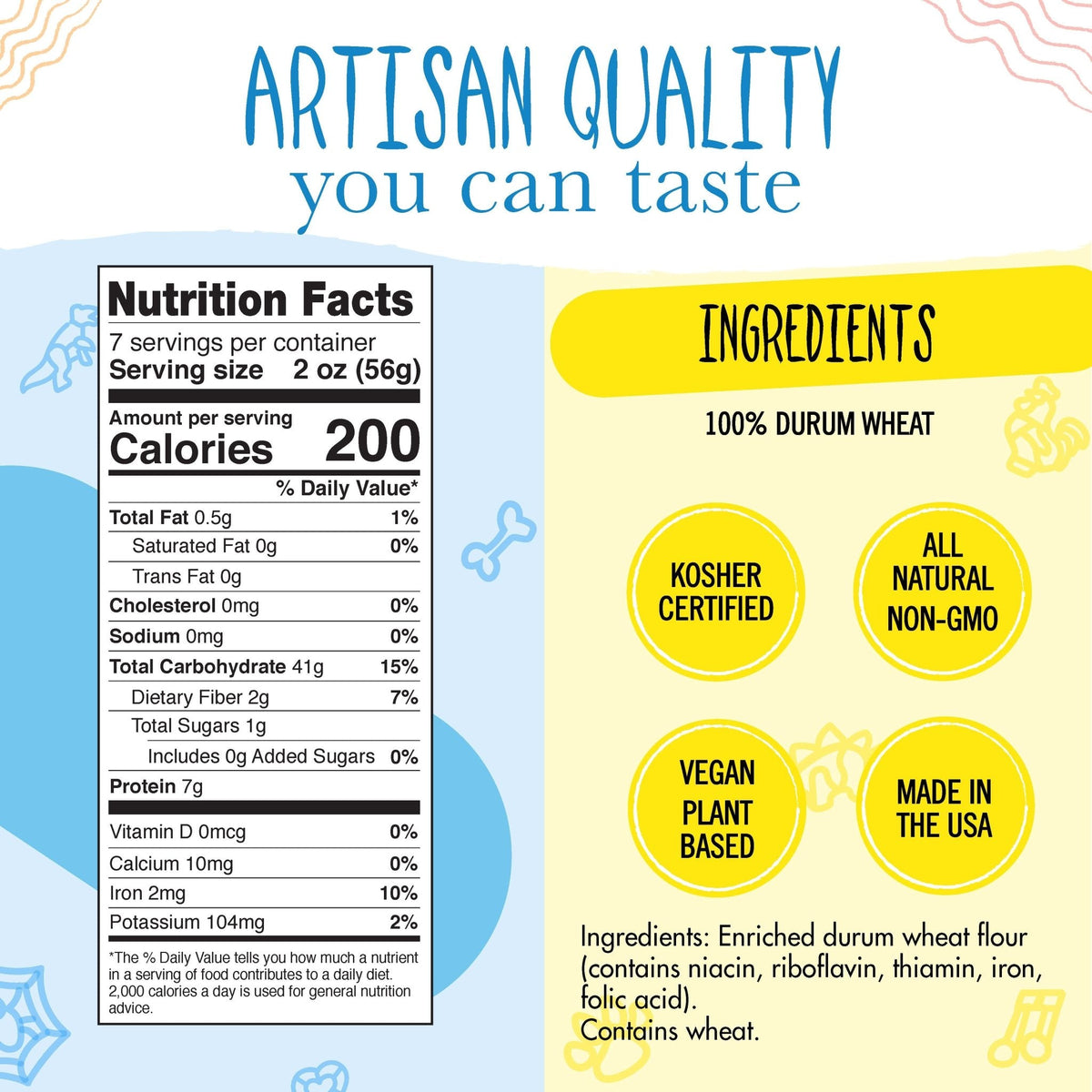 Star of David Pasta - Vegan America