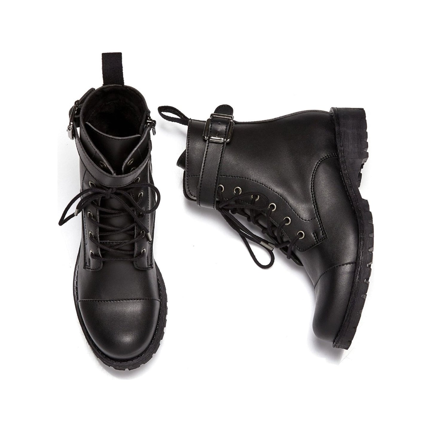 Vegan Women's Buckled Work Boots | Will's Vegan Store