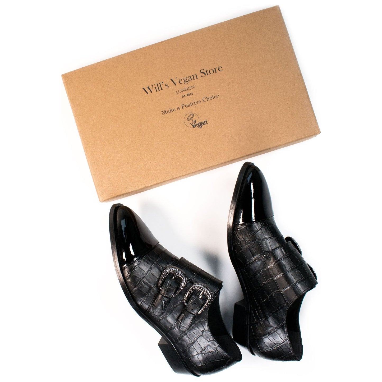 Mock Croc Monk Straps