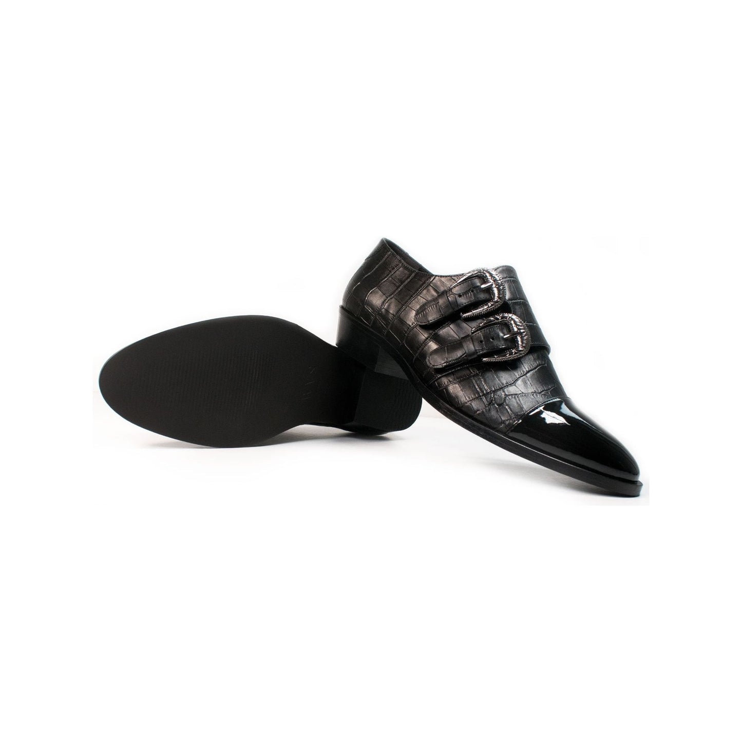 Mock Croc Monk Straps