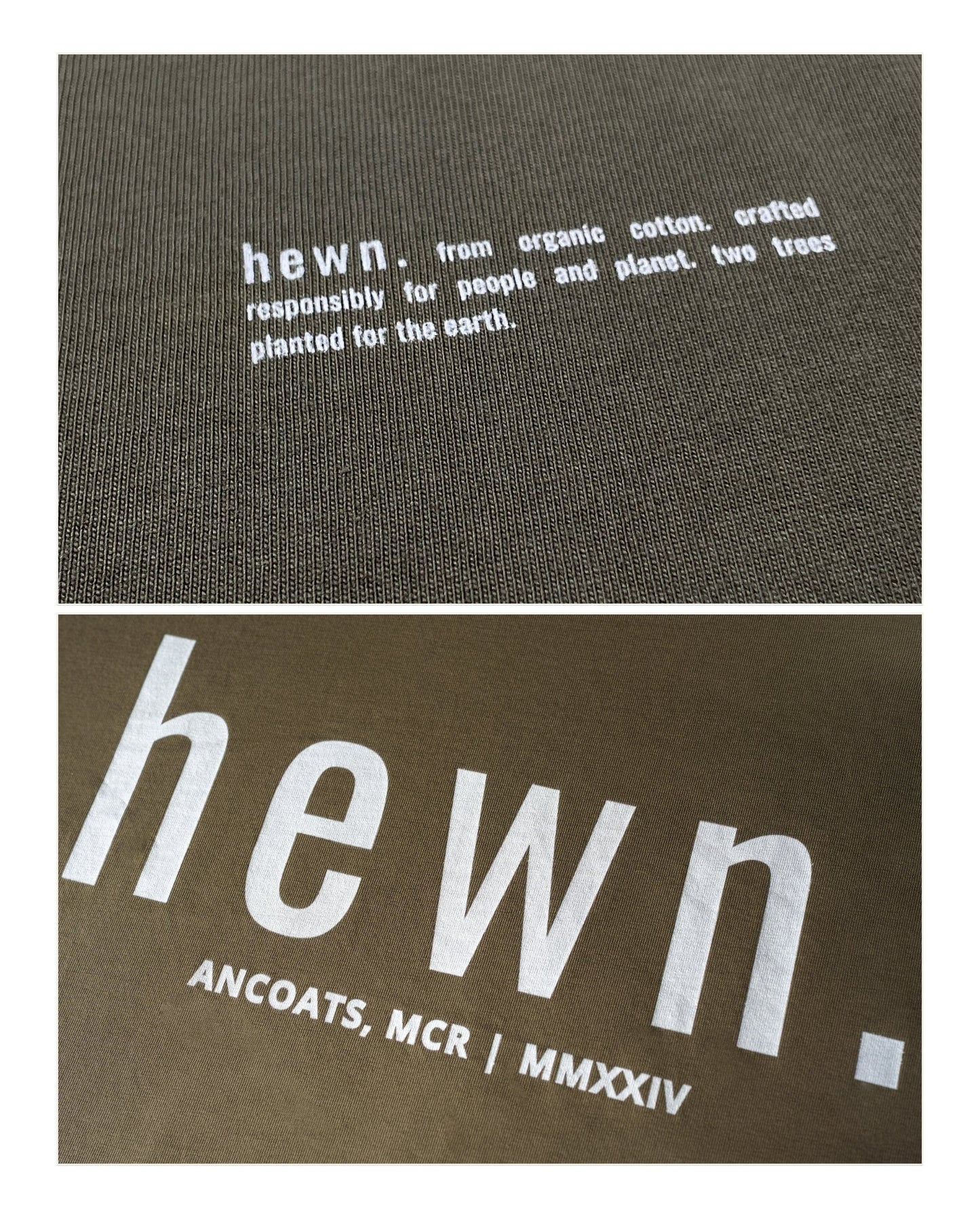 Men's Organic Cotton Signature Oversized T-Shirt | Pine Green Khaki