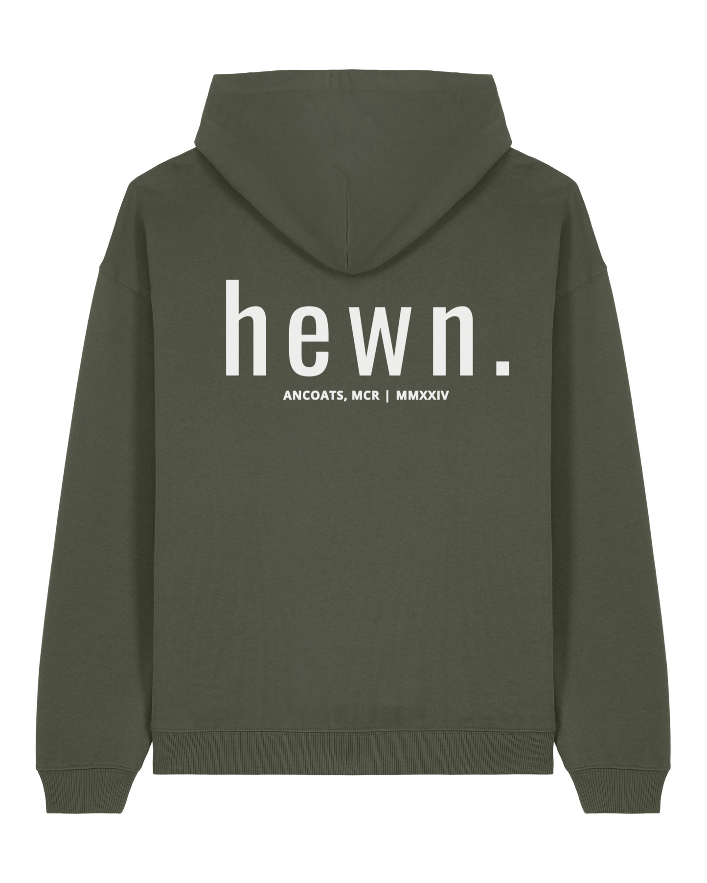 Women's Organic Cotton Signature Oversized Hoodie | Pine Green Khaki