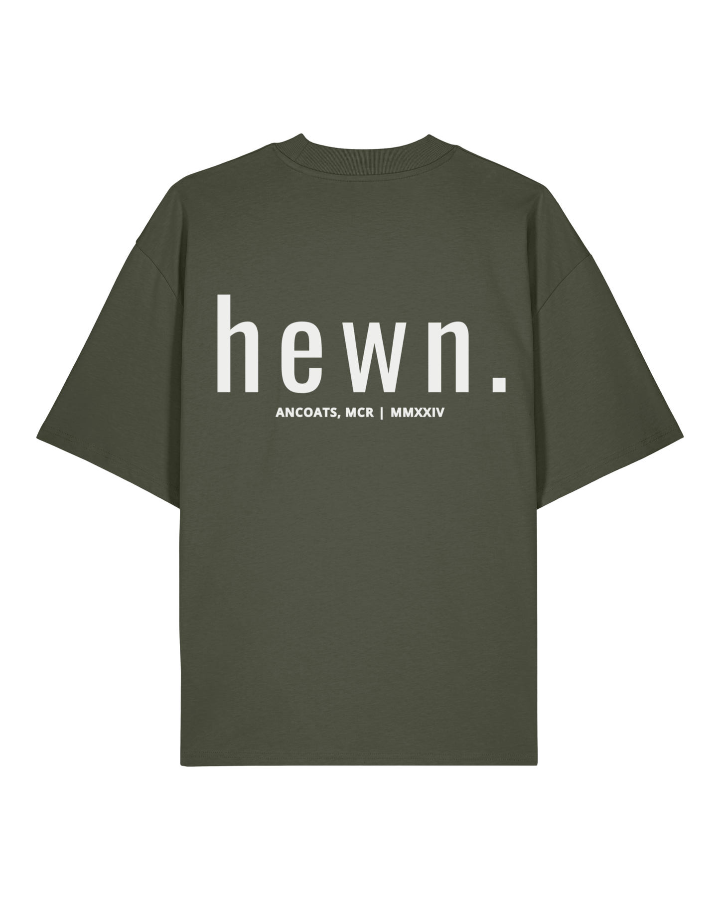 Men's Organic Cotton Signature Oversized T-Shirt | Pine Green Khaki