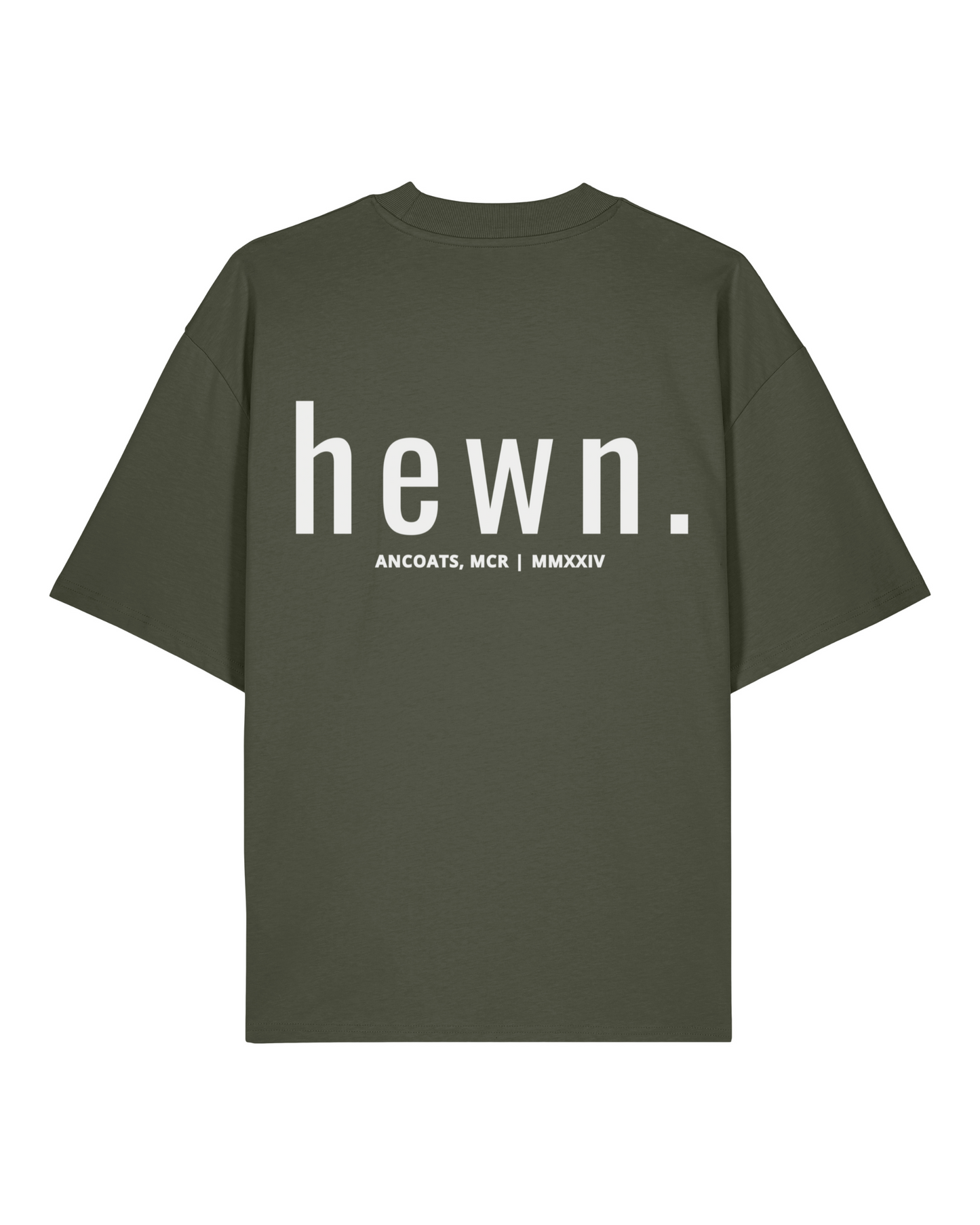 Women's Organic Cotton Signature Oversized T-Shirt | Pine Green Khaki