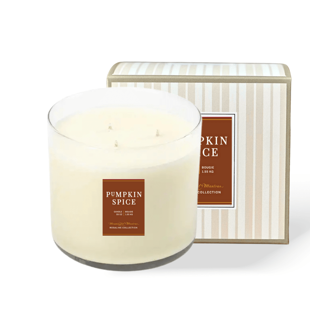 Pumpkin Spice Natural 16oz 3-Wick Candle - Vegan America