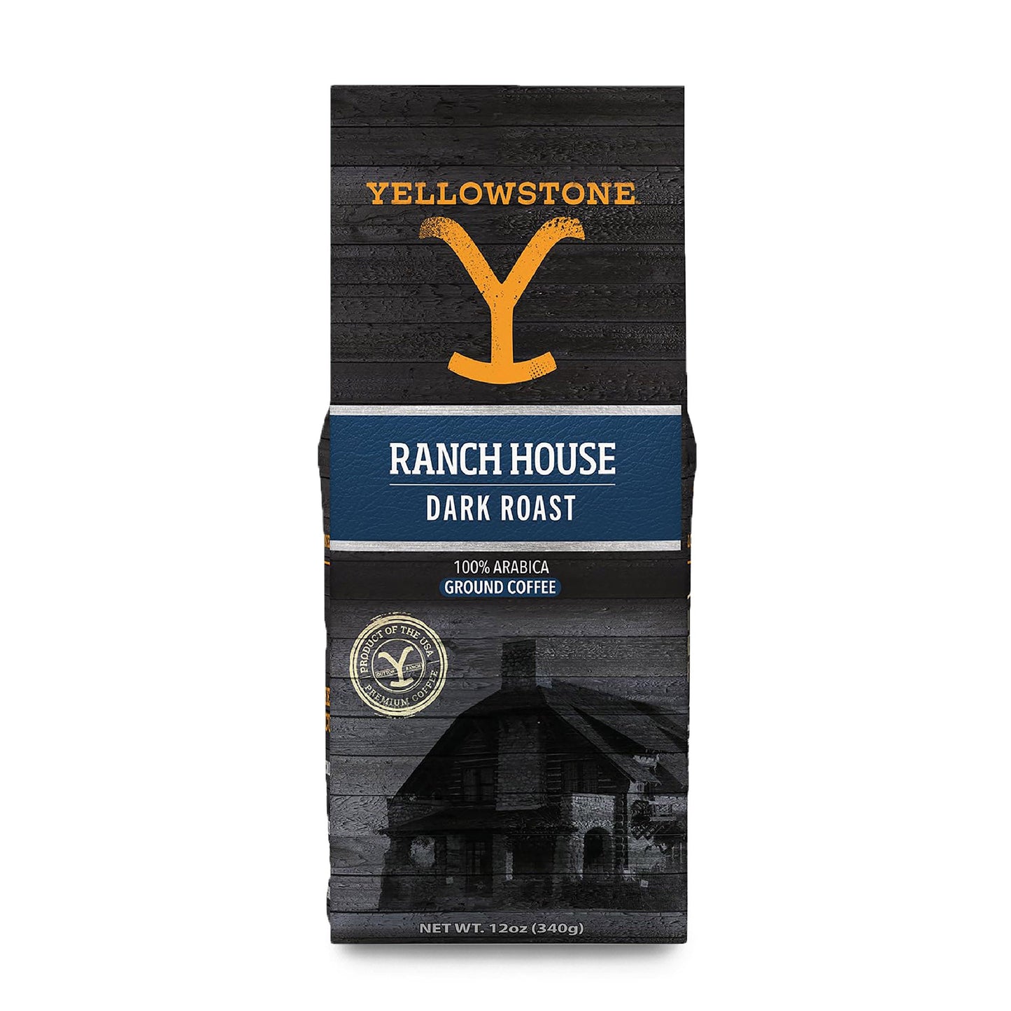 Yellowstone 12oz Ranch House Dark Roast Ground Coffee - Vegan America