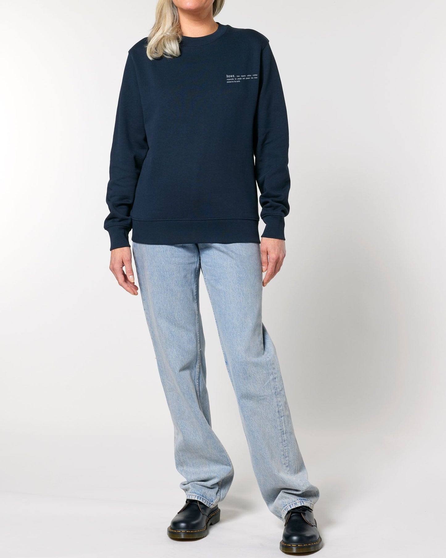 Women's Organic Cotton Relaxed Fit Sweatshirt | Midnight Navy