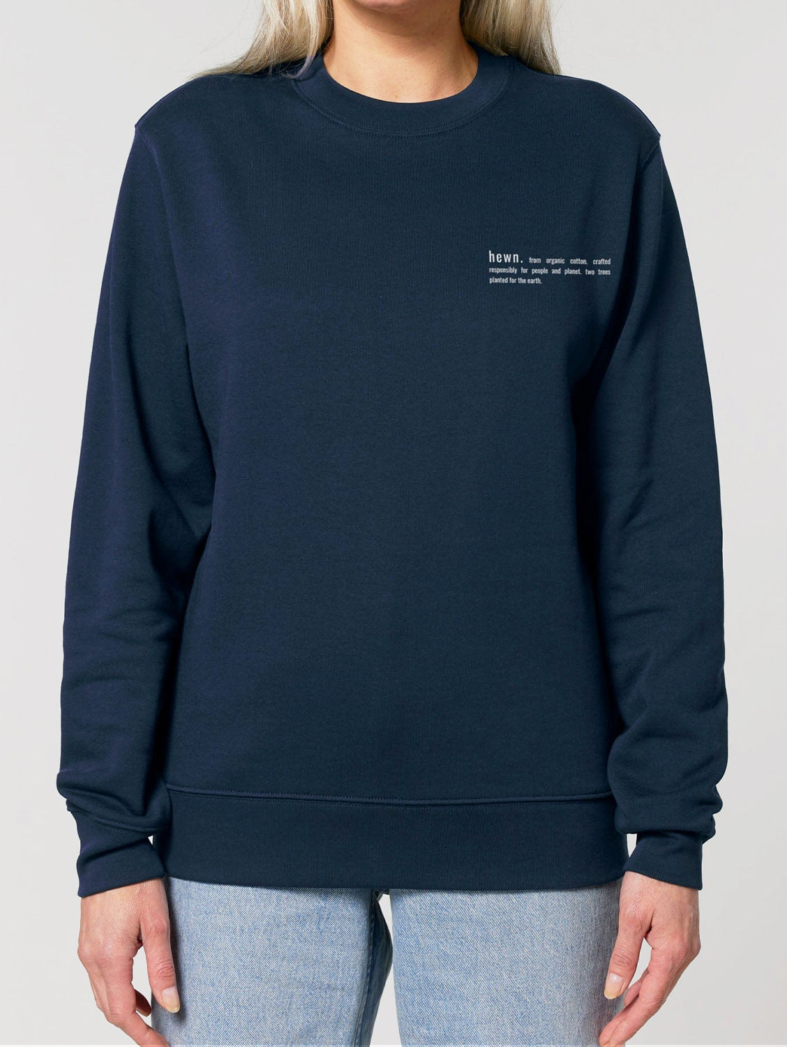 Women's Organic Cotton Relaxed Fit Sweatshirt | Midnight Navy
