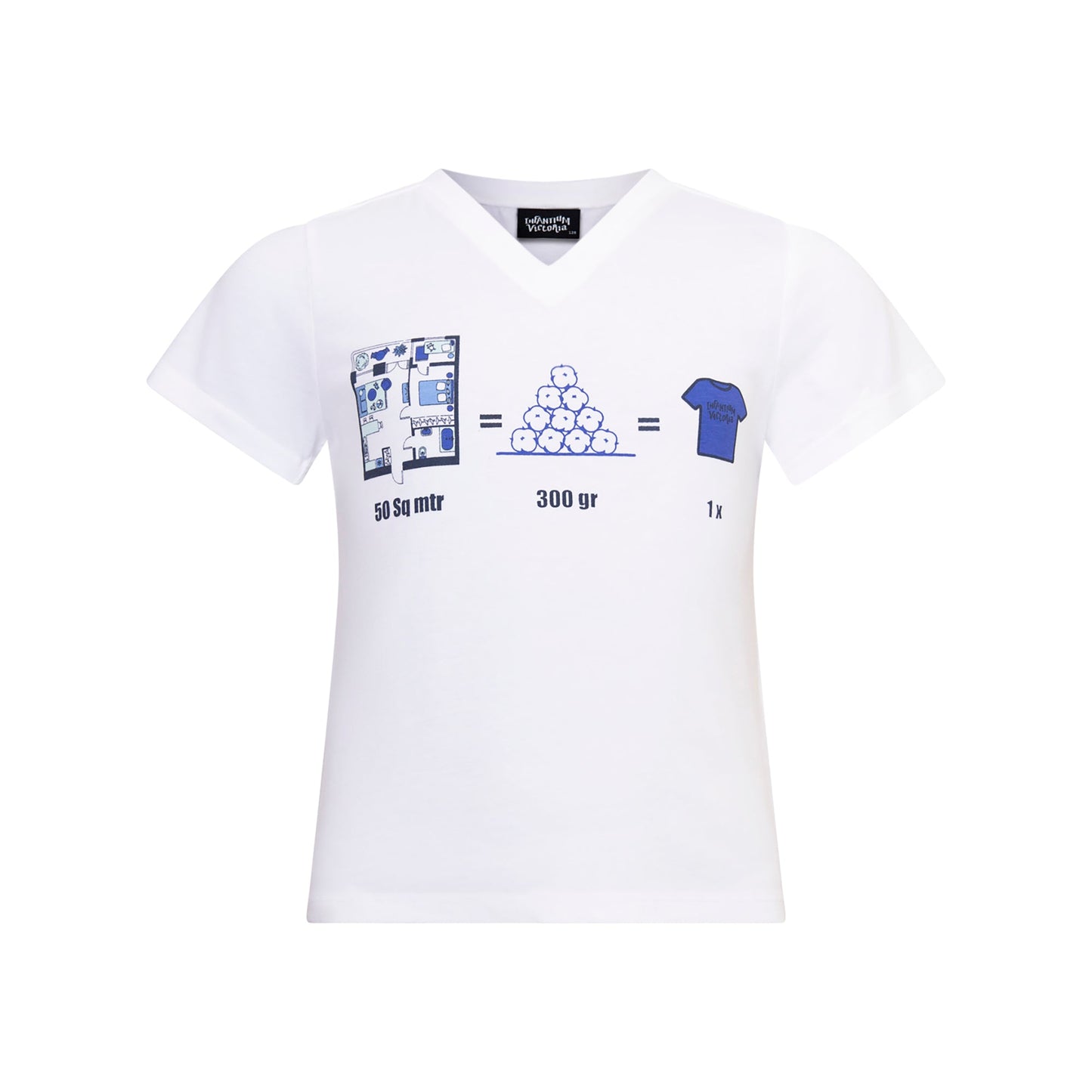 Infographics T-shirt with Printed Working Area for Kids