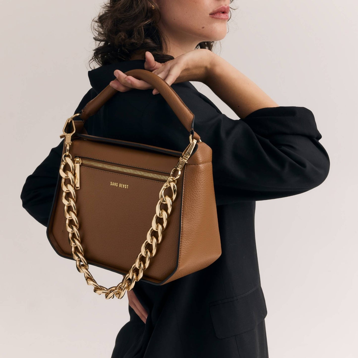 Sanctuary Handbag - Cinnamon + Gold
