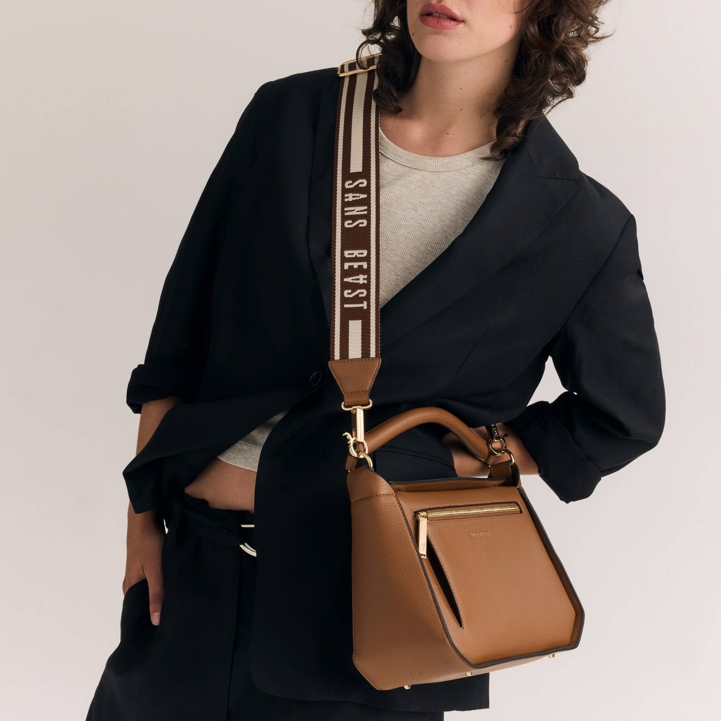 Sanctuary Handbag - Cinnamon + Gold