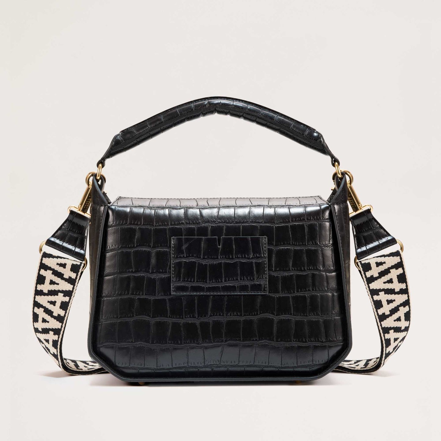 Sanctuary Handbag - Noir Croco