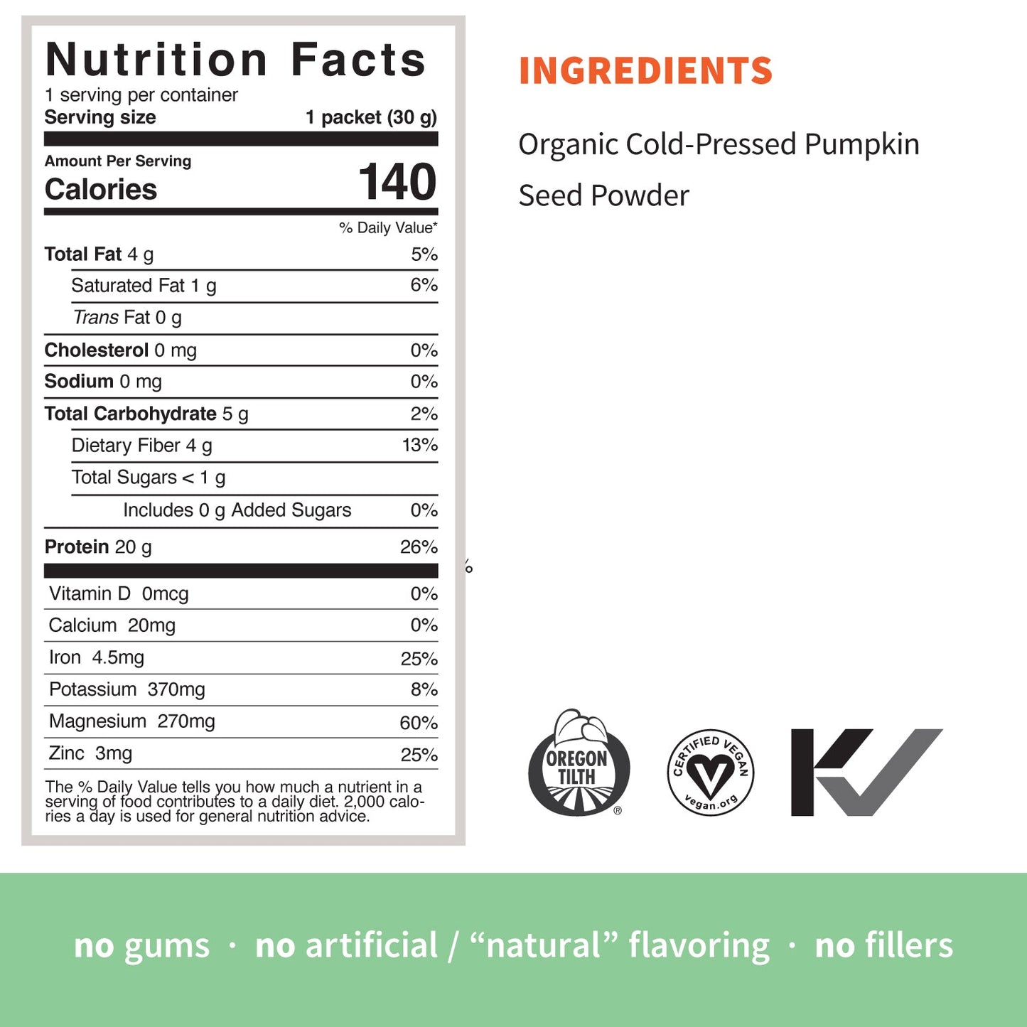 Simple Protein, Pumpkin Seed, 30g