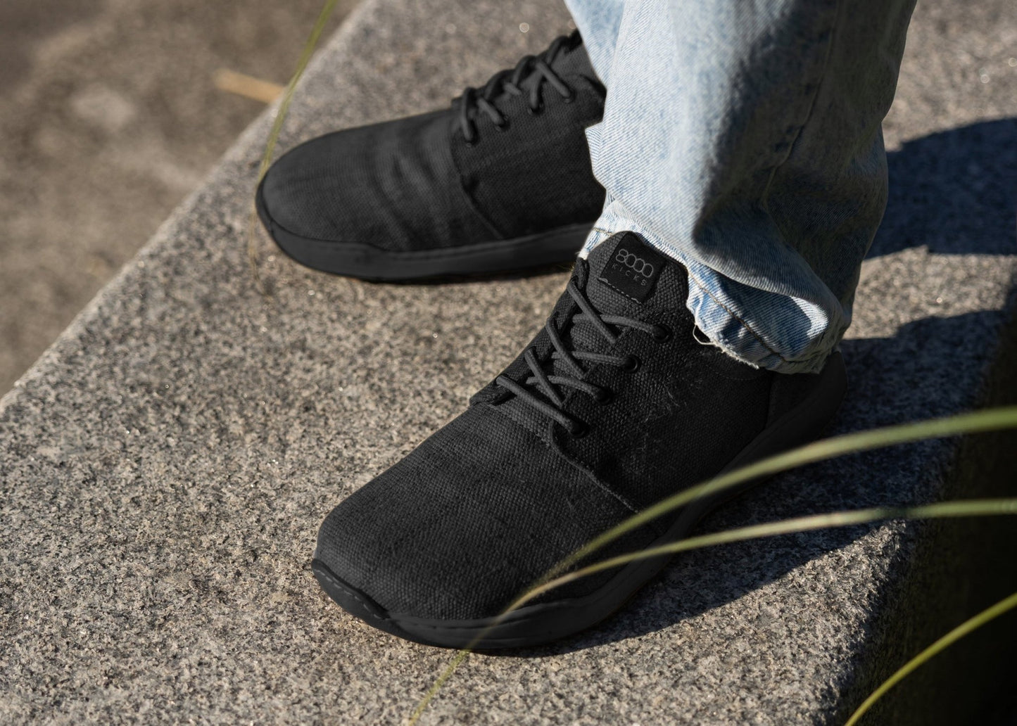 Explorer Wide Toebox for Women in Full Black - Vegan America