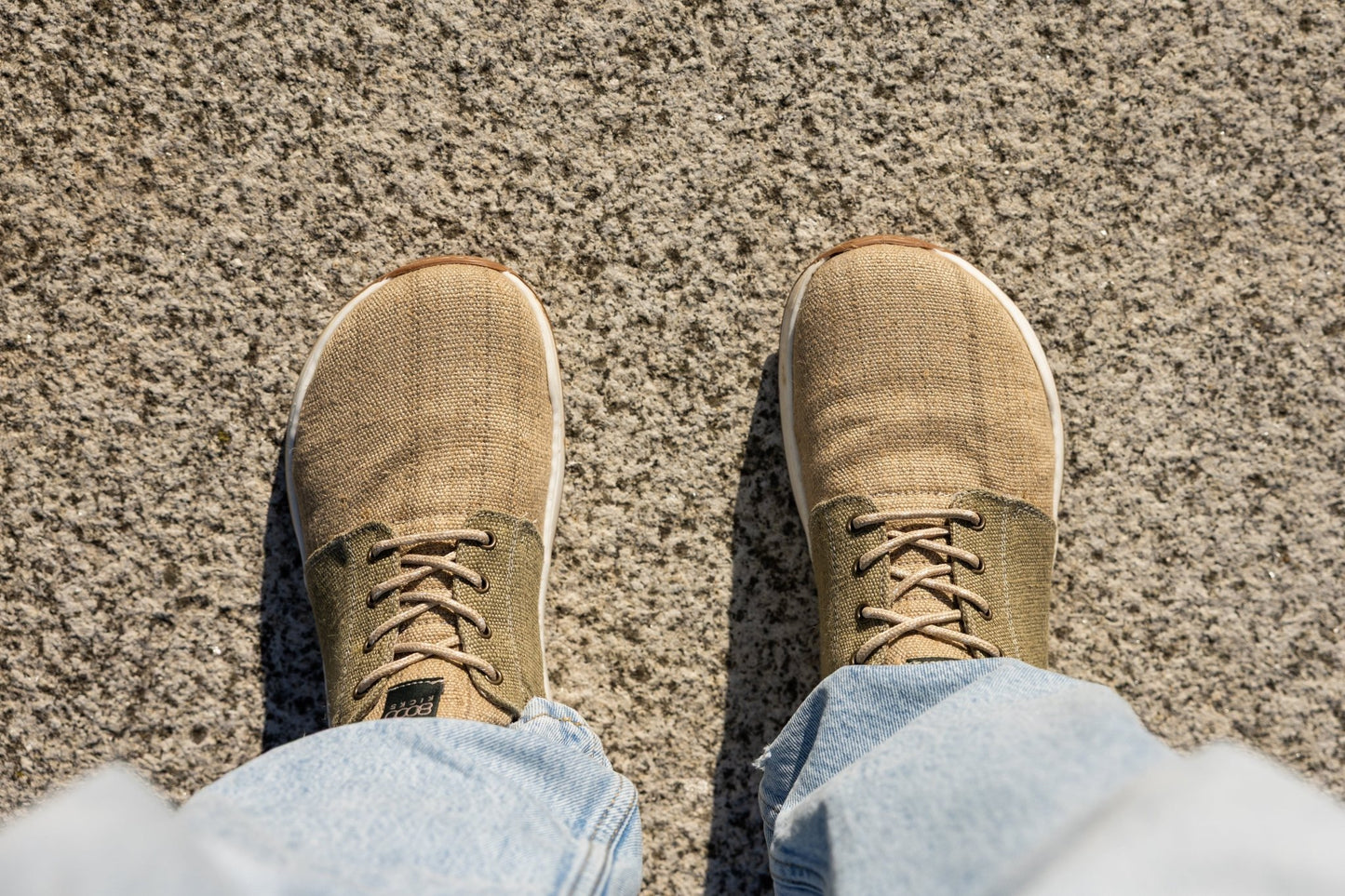 Explorer Wide Toebox for Men in Beige and Green - Vegan America