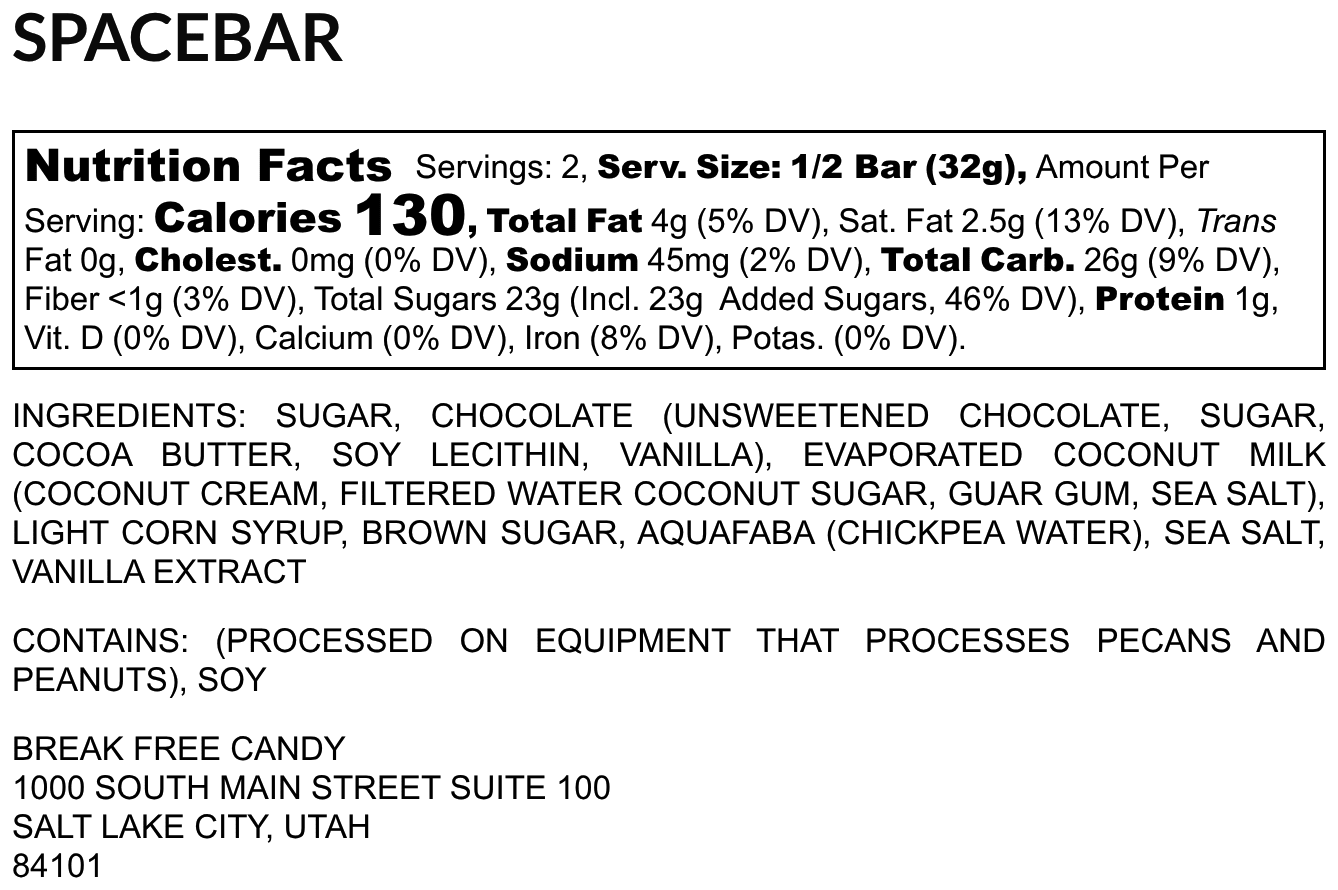 Vegan SpaceBar™ (Pack of 4) - Vegan America