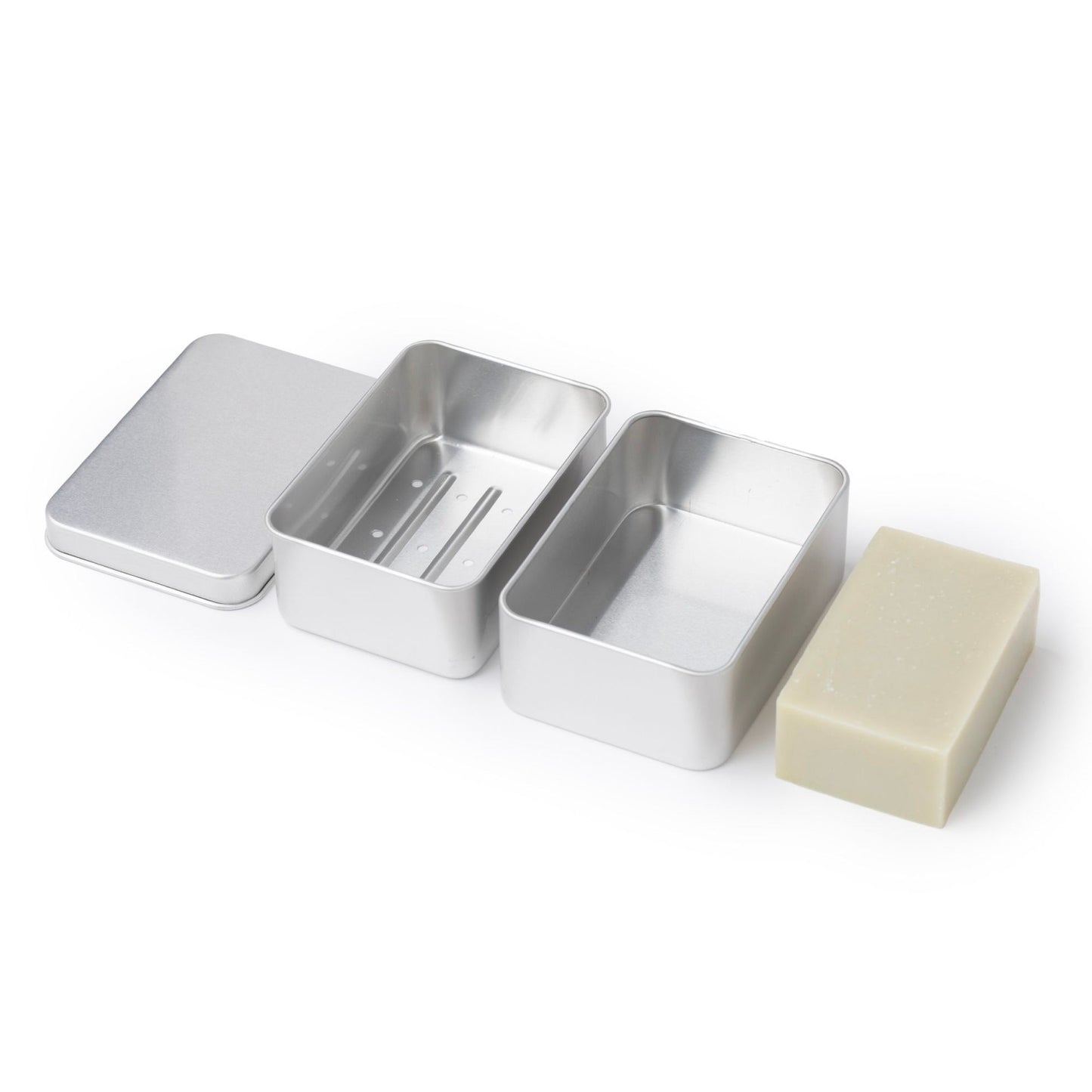 Draining Aluminum Bar Soap Travel Tin - Vegan America