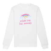 Vegan For The Animals Rainbow Sweatshirt - Vegan America