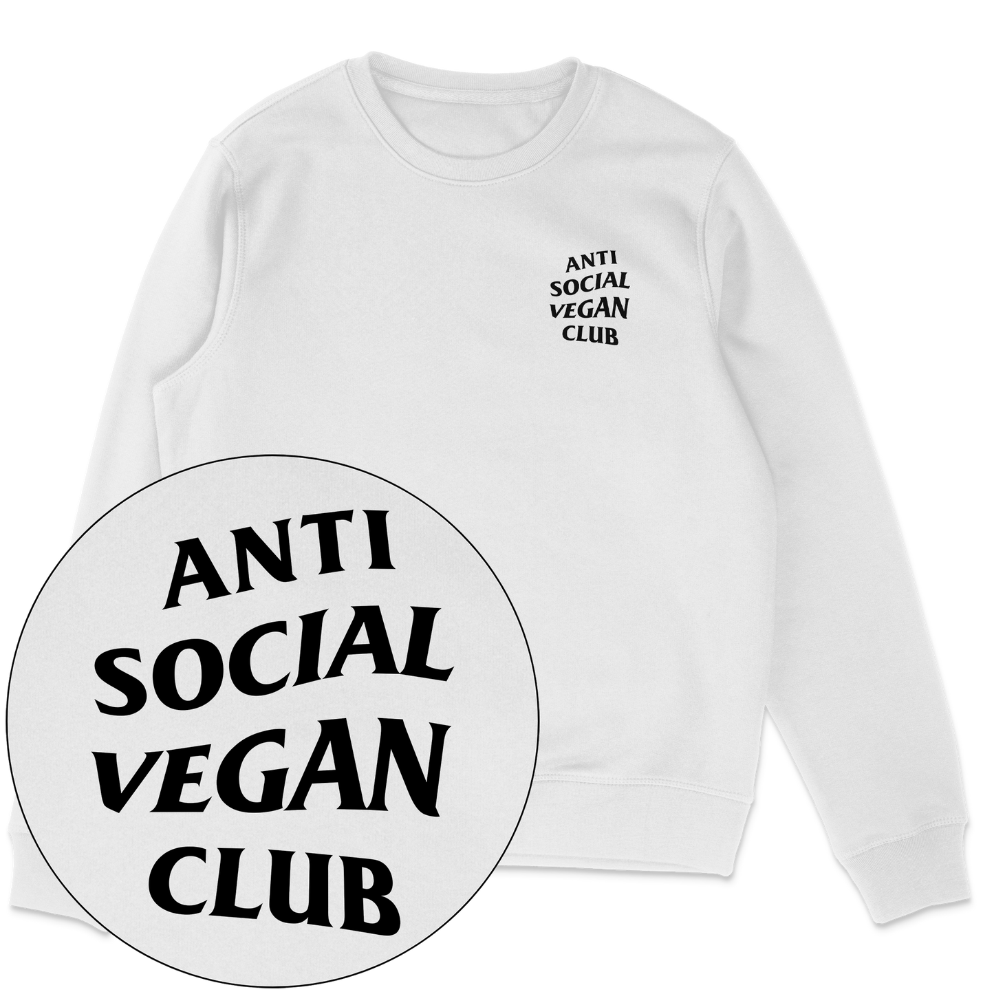 Anti Social Vegan Club Sweatshirt - Vegan America