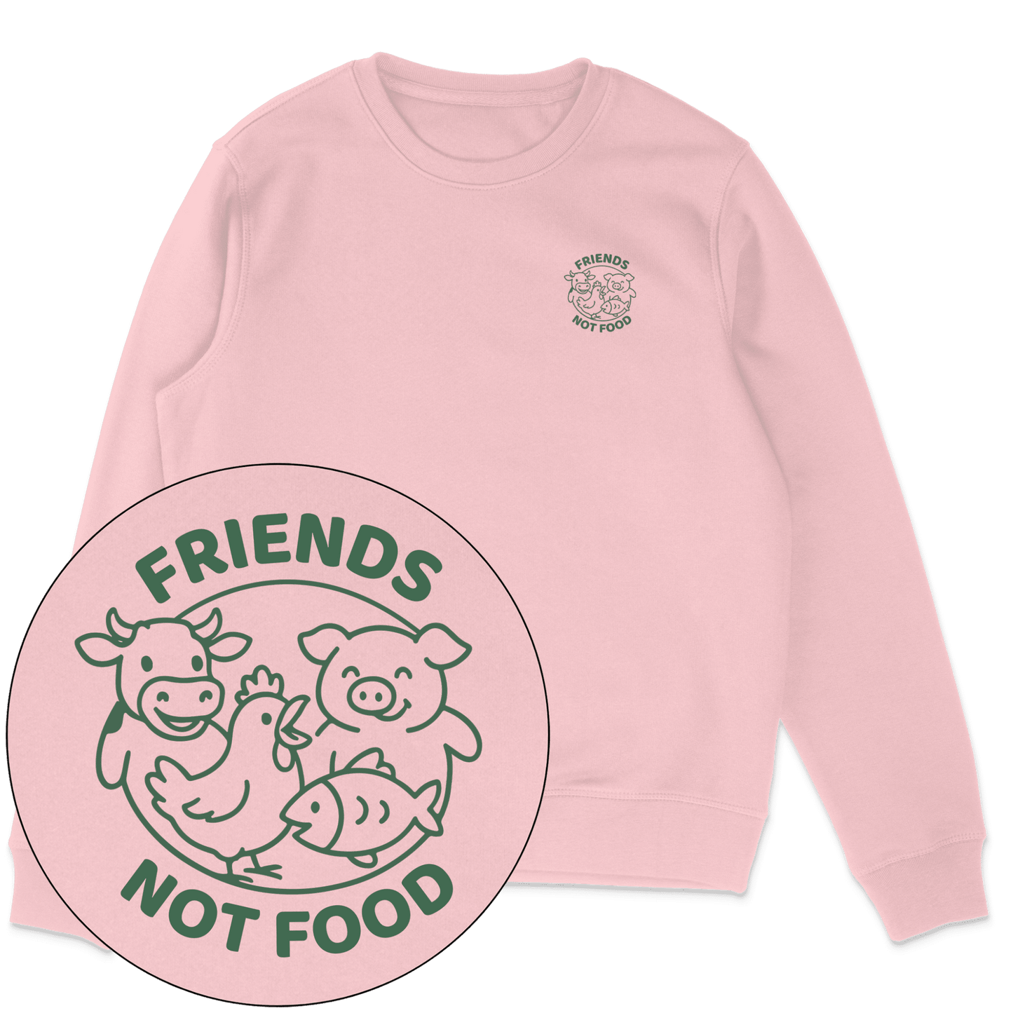 Friends Not Food Sweatshirt - Vegan America
