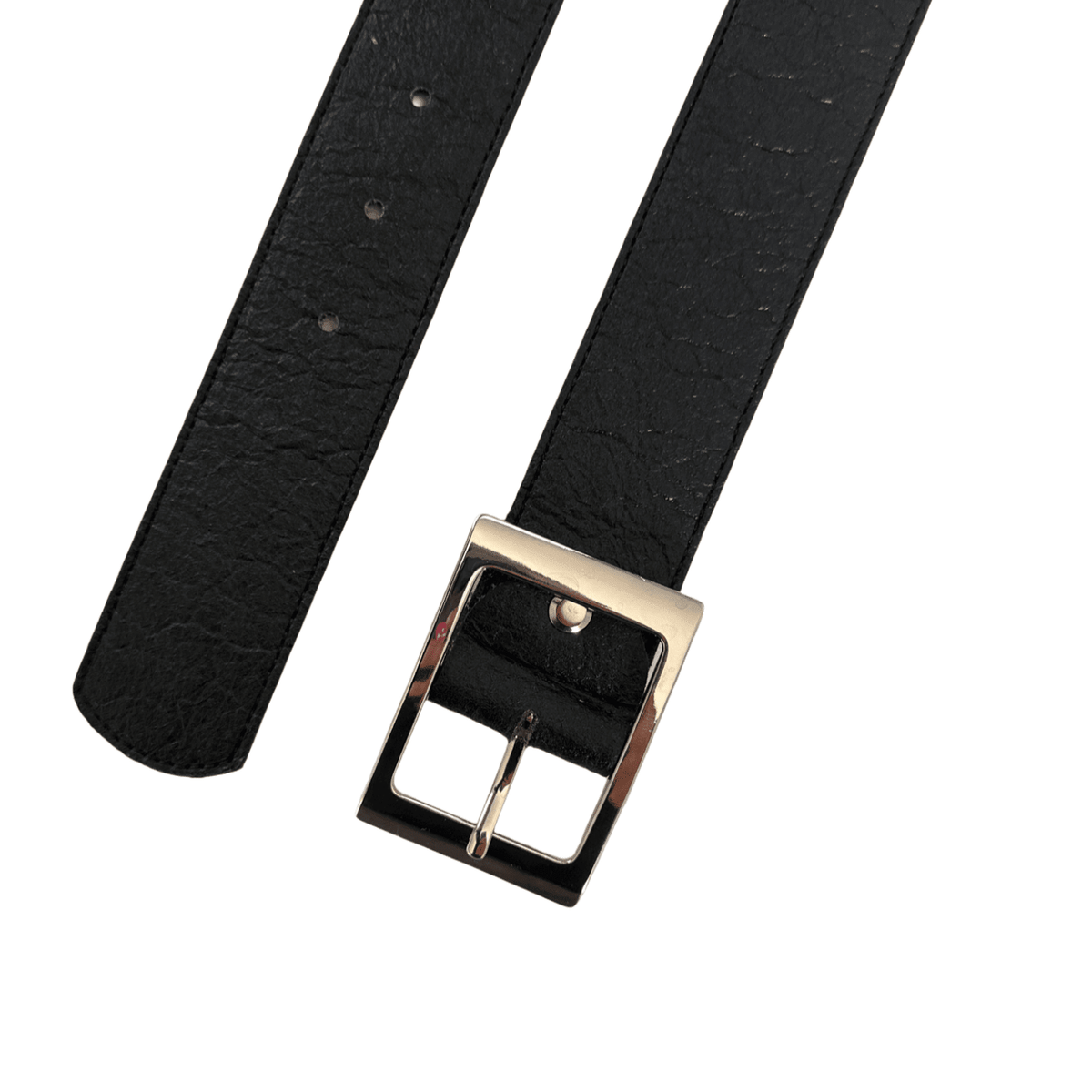 Women's Piñatex® Vegan Belt Saldes Black - Vegan America