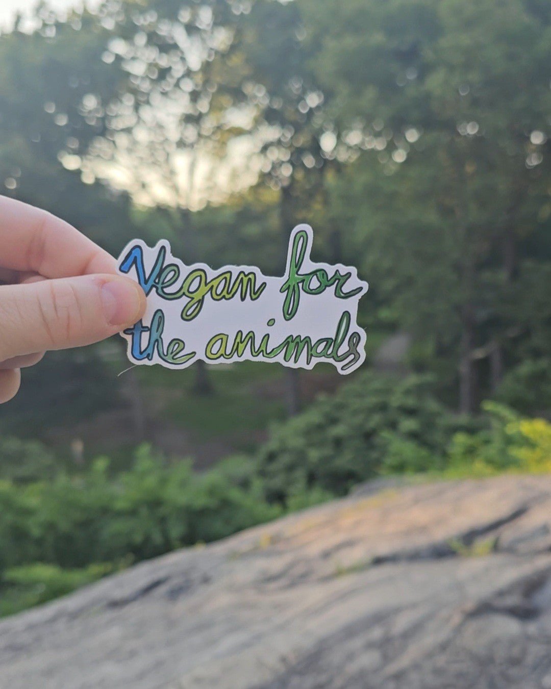 Vegan For The Animals Sticker - Vegan America