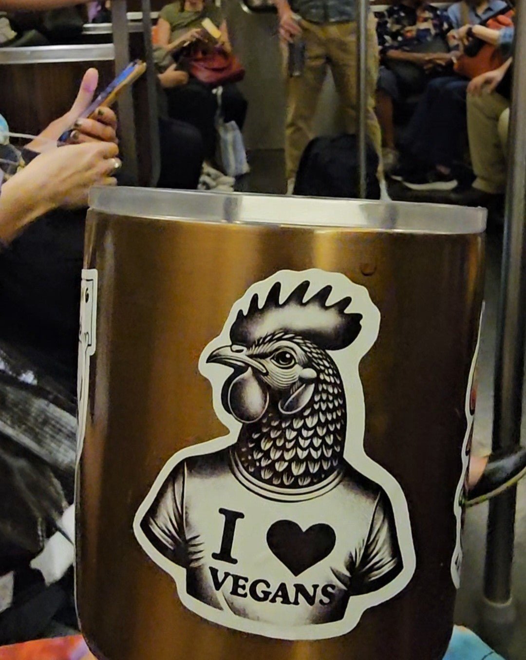 I Heart Vegans Rooster - Vegan America