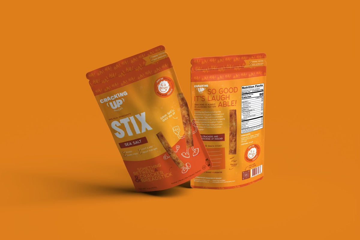 Cracking Up Sea Salt STIX Snack Sticks (4oz) - Vegan America