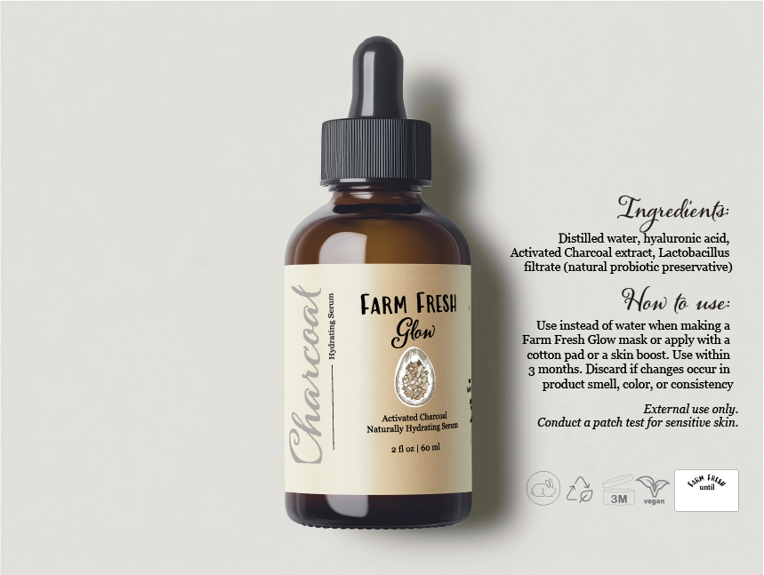 Plant-Based Hyaluronic + Charcoal Probiotic Serum