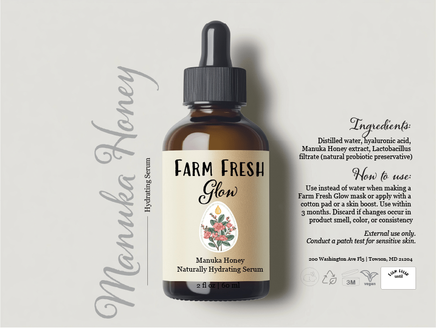 Plant - Based Hyaluronic + Manuka Honey Probiotic Serum - Vegan America