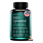 NAD+ Supplement 500mg with Resveratrol & CoQ10 for Cellular Energy, 60 Ct - Vegan America