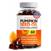 Sugar-Free Pumpkin Seed Oil Gummies to Support Healthy Hair & Skin, Vegan - Vegan America