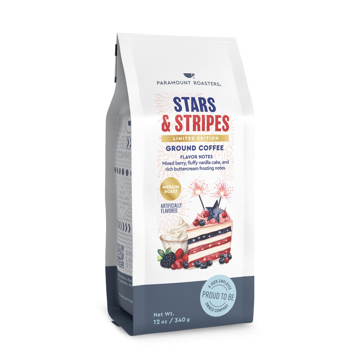 Stars & Stripes Birthday Cake Flavored 12oz Ground Coffee