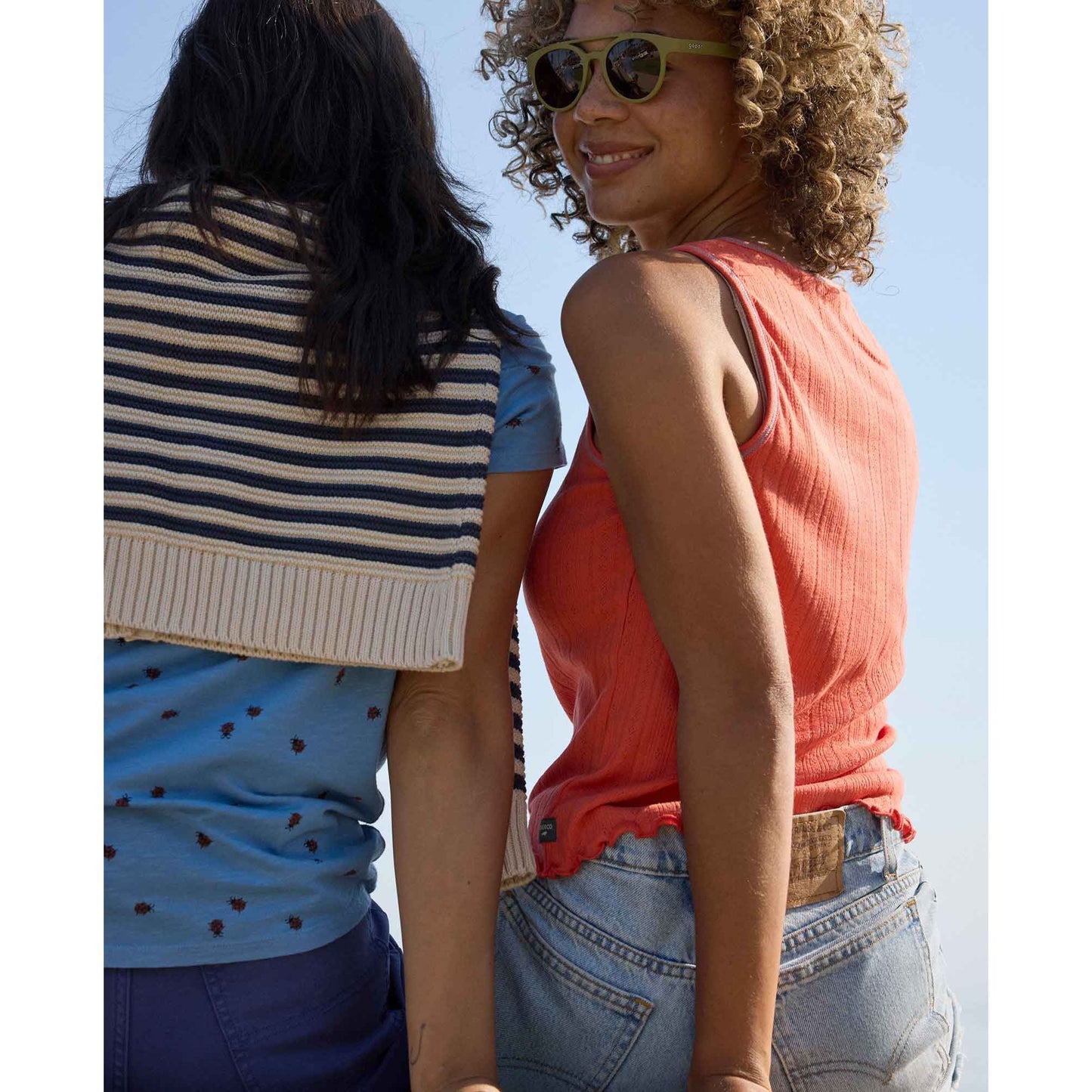 Foothill Pointelle Button Tank