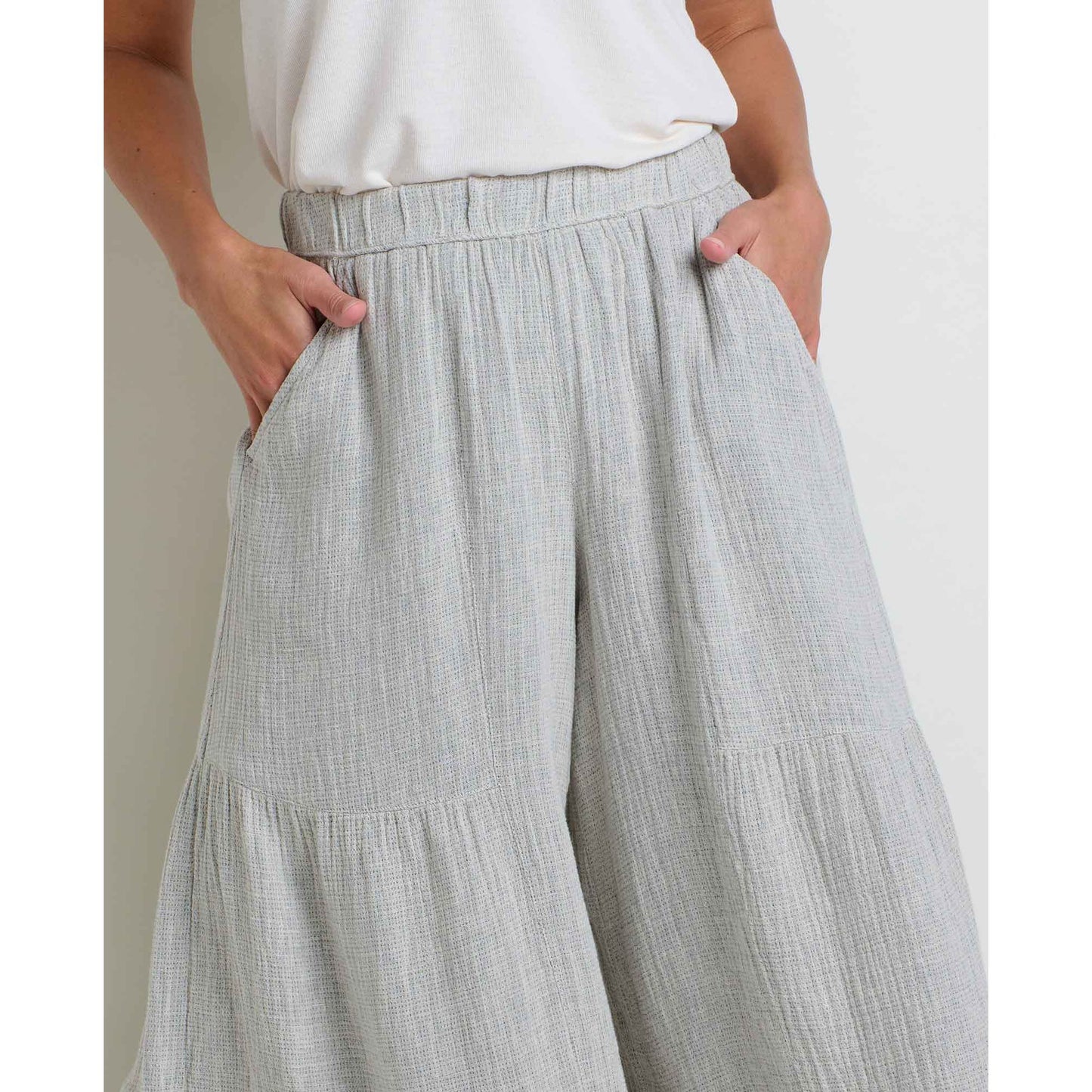 Tate Double Weave Palazzo Pant
