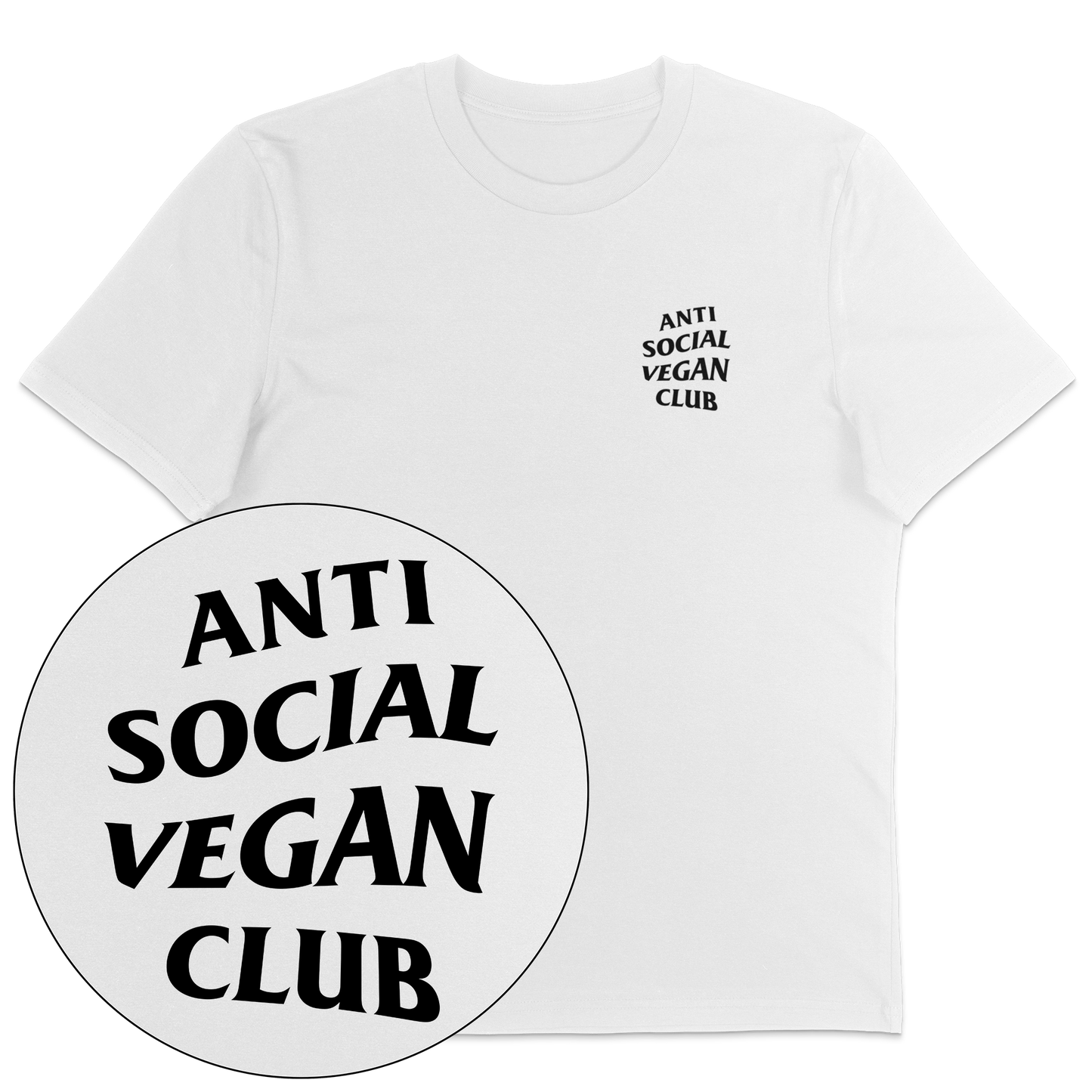 Anti Social Vegan Club Streetwear T-Shirt - Vegan America