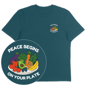 Peace Begins On Your Plate T-Shirt - Vegan America