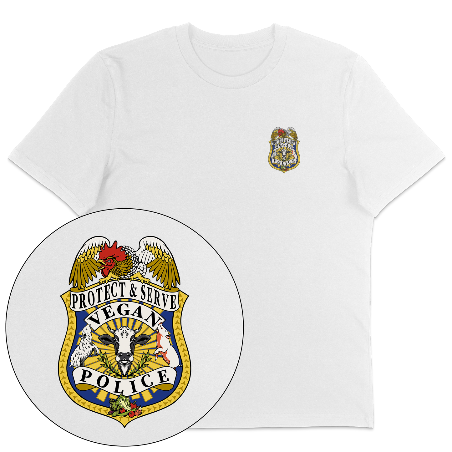 Vegan Police T-Shirt - Vegan America