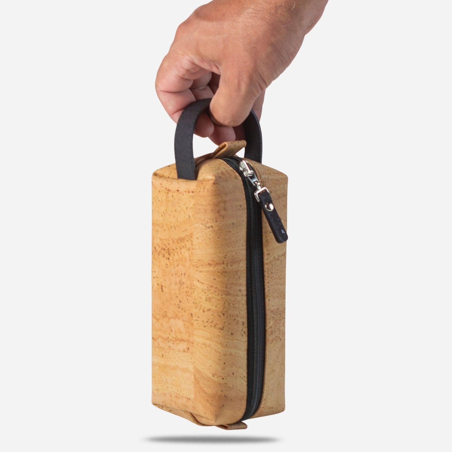 Toiletry Bag Small - Corkor #color_light-brown