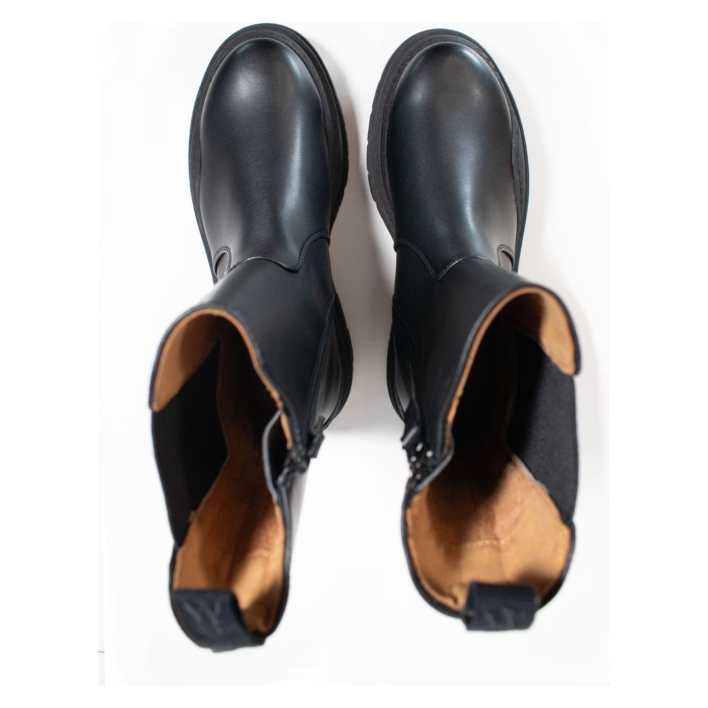 Track Sole Chelsea Mid-Height Boots