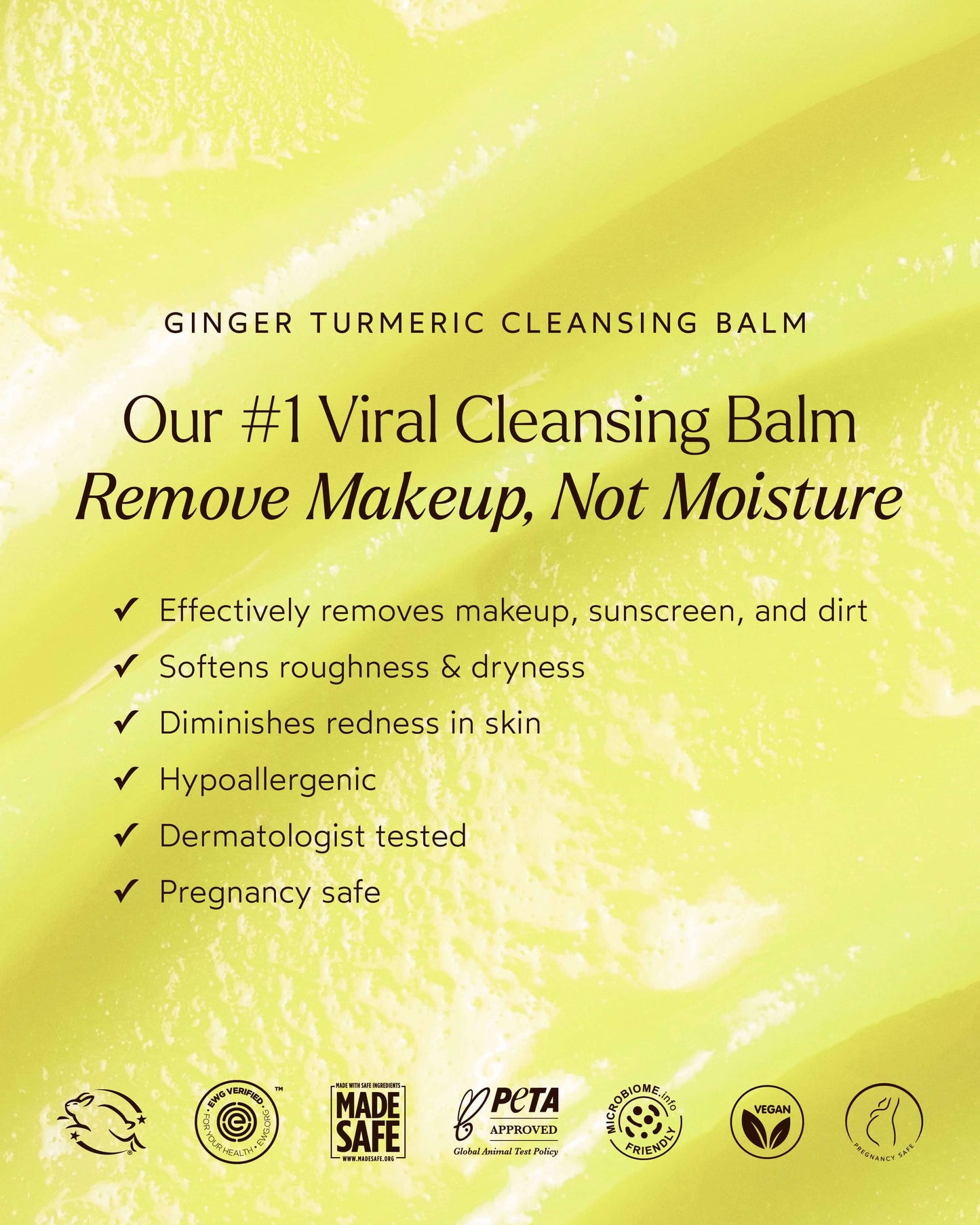 Ginger Turmeric Makeup Removing Cleansing Balm